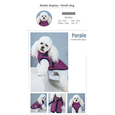 PuppyDir™ - Waterproof Winter Jacket with Built-in Harness