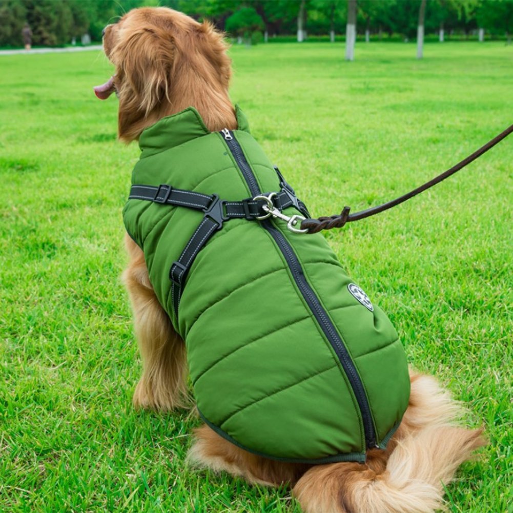 PuppyDir™ - Waterproof Winter Jacket with Built-in Harness