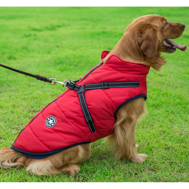 PuppyDir™ - Waterproof Winter Jacket with Built-in Harness