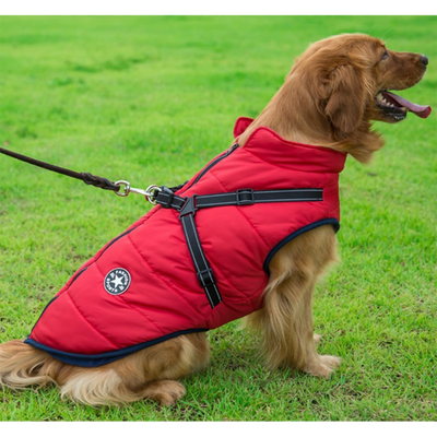 PuppyDir™ - Waterproof Winter Jacket with Built-in Harness