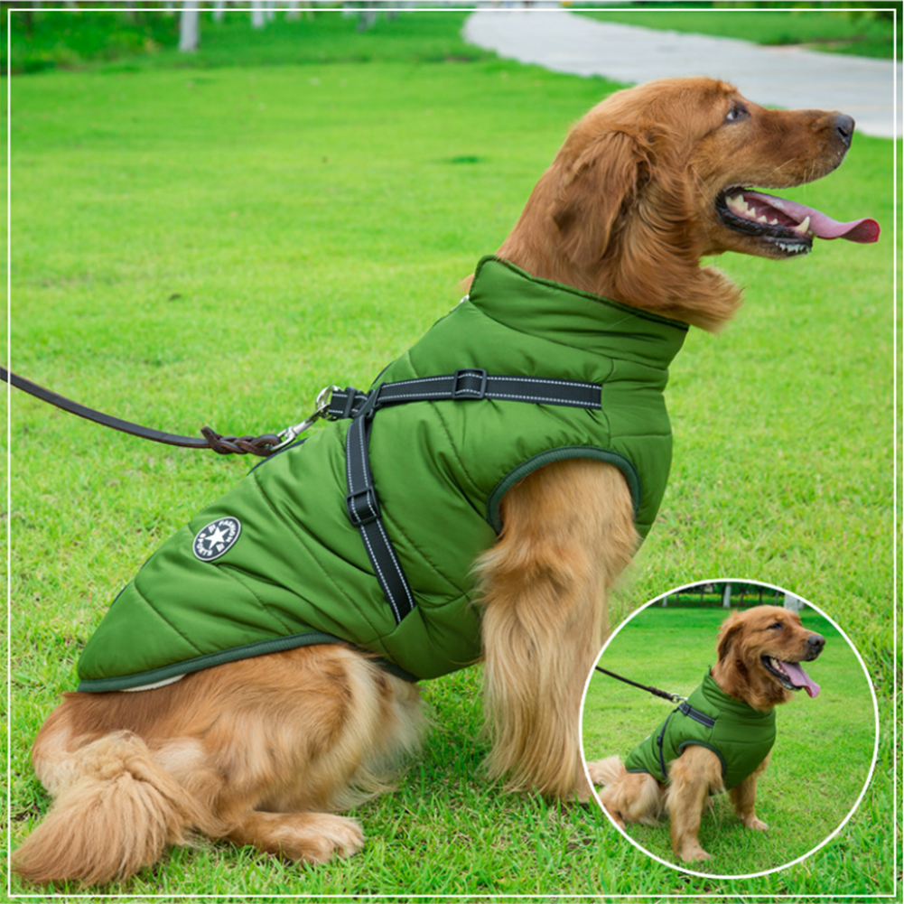 PuppyDir™ - Waterproof Winter Jacket with Built-in Harness