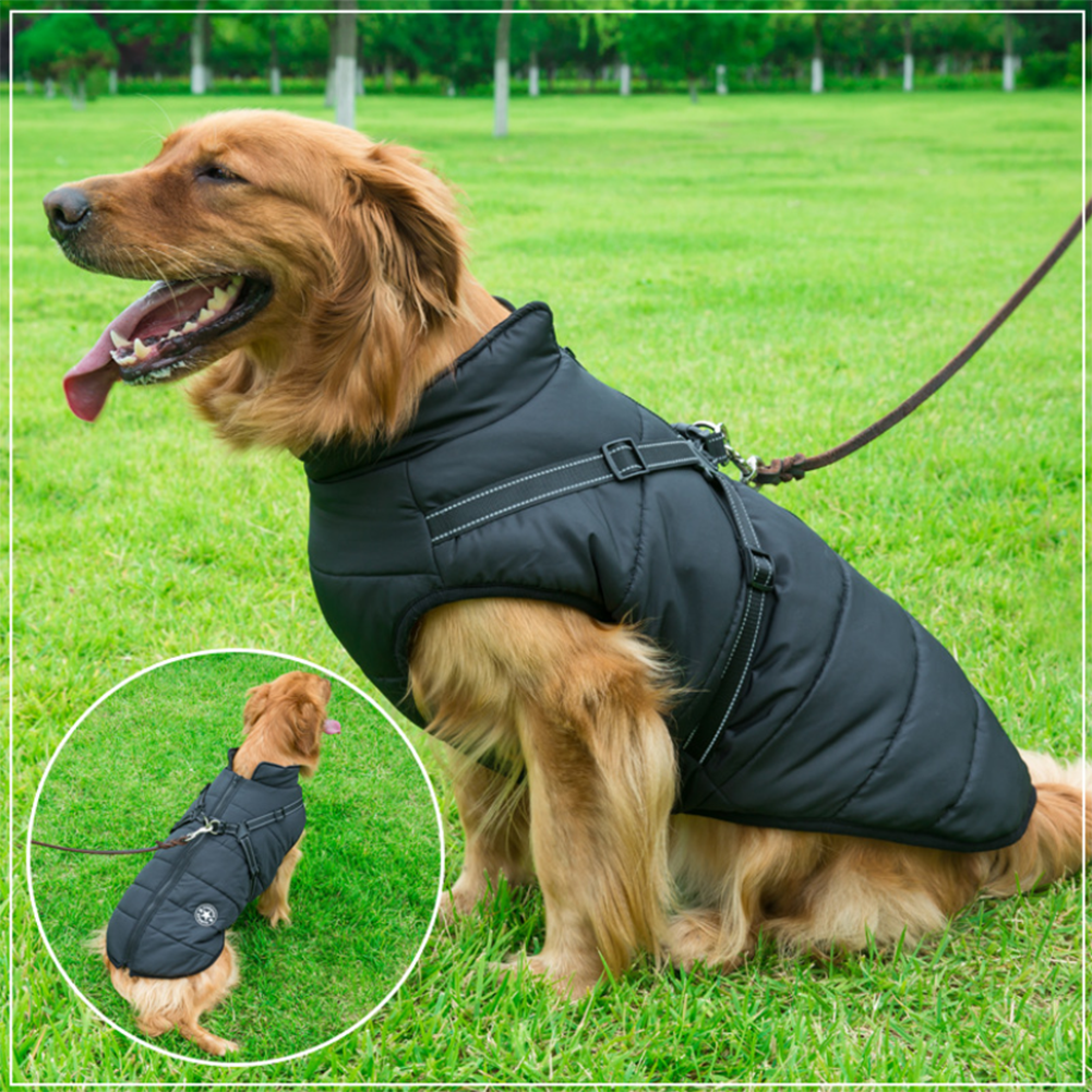 PuppyDir™ - Waterproof Winter Jacket with Built-in Harness