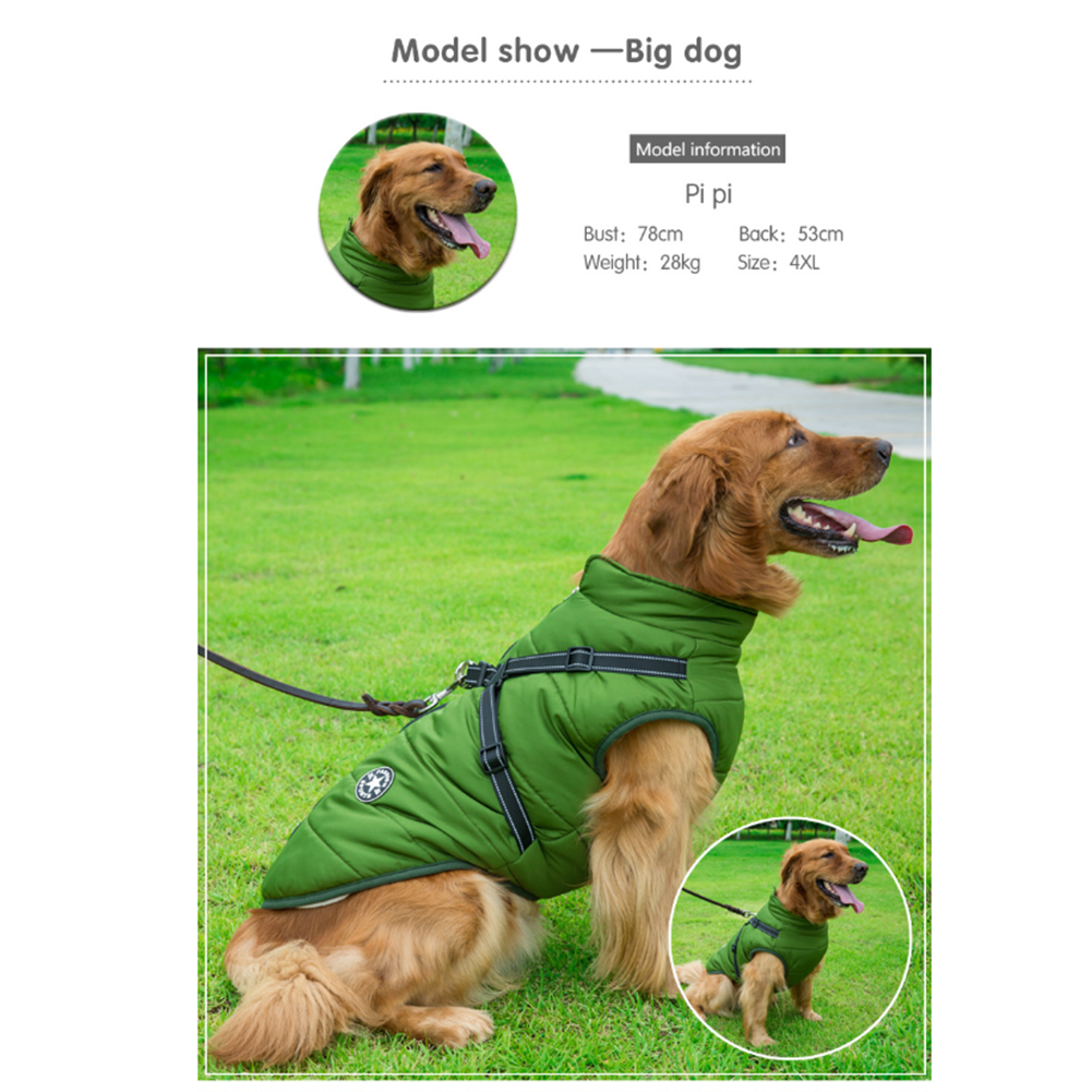 PuppyDir™ - Waterproof Winter Jacket with Built-in Harness